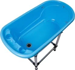 Small Portable Bath Tub For Dogs And Cats (Blue) 15 Small Portable Bath Tub For Dogs And Cats (Blue) -Wahl Pet Care Shop CZ H115B 4
