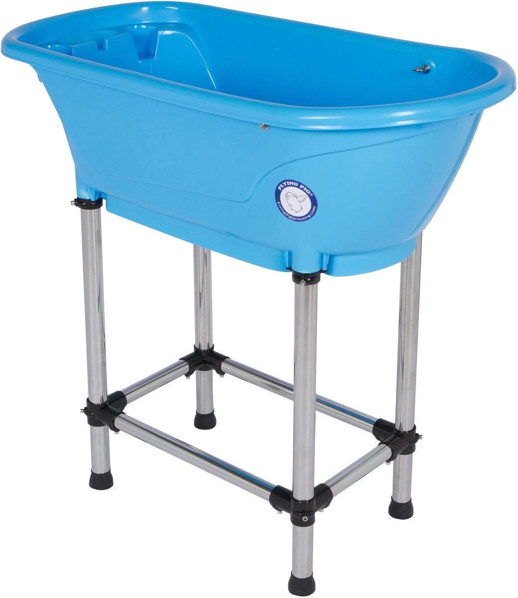 Small Portable Bath Tub For Dogs And Cats (Blue) 3 Small Portable Bath Tub For Dogs And Cats (Blue)