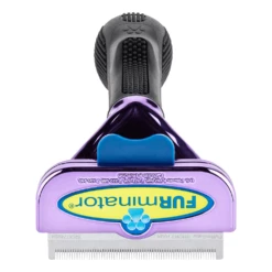 Furminator DeShedding Tool - Large Cat Short Hair Metallic [Purple] -Wahl Pet Care Shop FU 01225 3