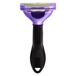 Furminator DeShedding Tool - Large Cat Long Hair Metallic [Purple] -Wahl Pet Care Shop FU 01226 5
