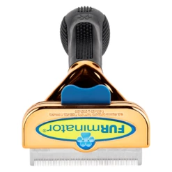 Furminator DeShedding Tool - Medium Dog Short Hair Metalic [Rose Gold] -Wahl Pet Care Shop FU 02515 3