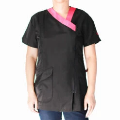 Groomtech Latina Grooming Tunic - Pink Trim [Size: Small]