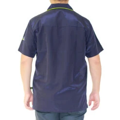Groomtech Asti Grooming Jacket - Navy/Lime [Size: Small] -Wahl Pet Care Shop GT 81305