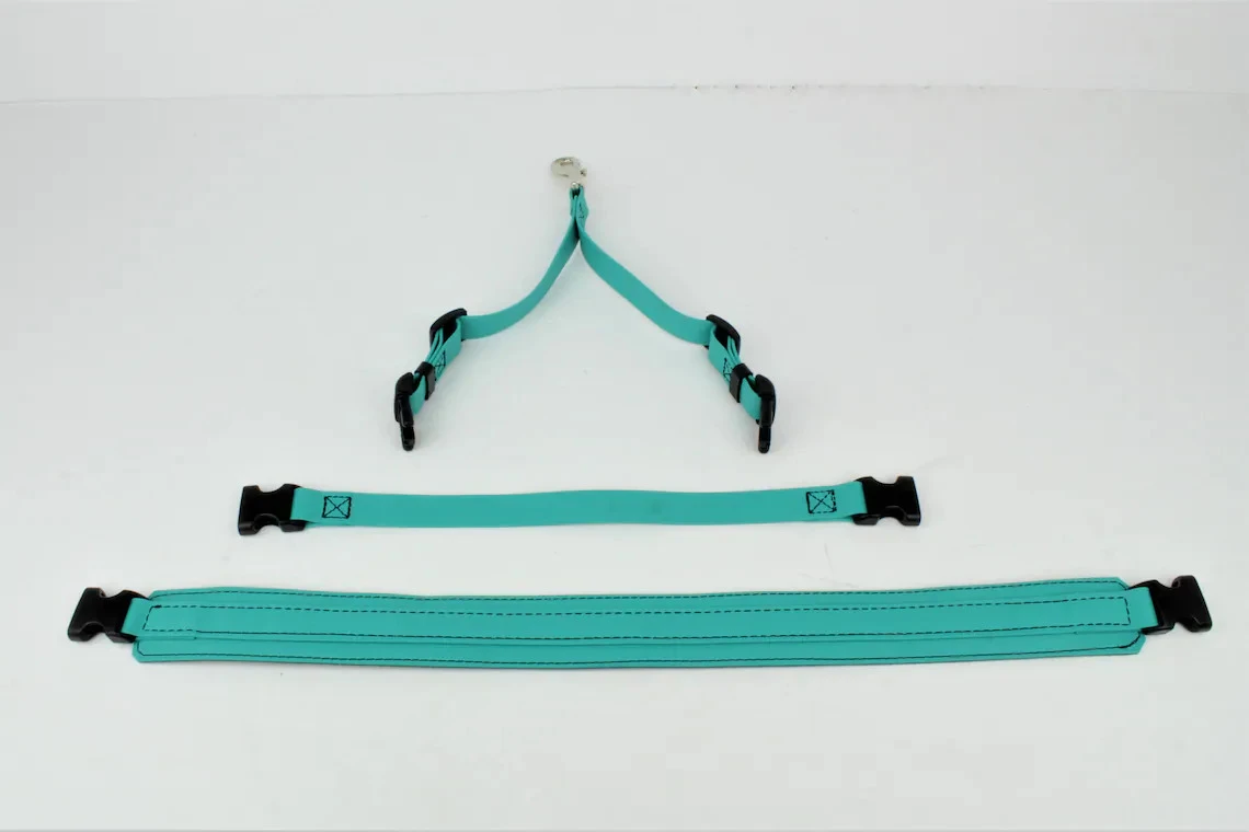 GroomTech Biothane Belly Strap Set - Teal 7 GroomTech Biothane Belly Strap Set - Teal - Image 5
