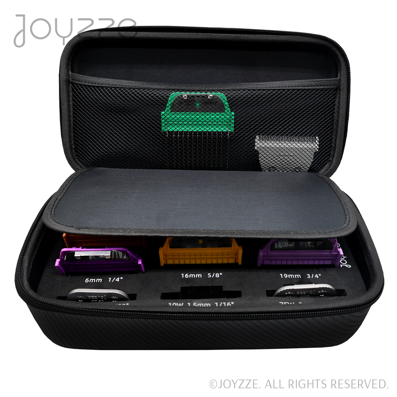 Joyzze 3 Wide Blade + 7 Wide Comb With Storage Case - Black 5 Joyzze 3 Wide Blade + 7 Wide Comb With Storage Case - Black - Image 3