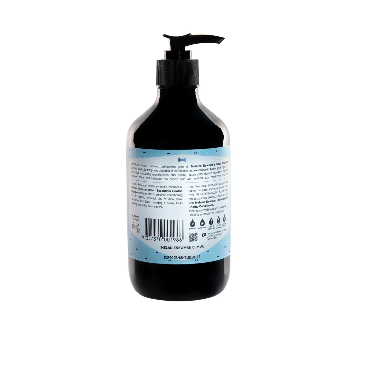 Melanie Newman Soothe Dog Shampoo 500ml 4 Melanie Newman Soothe Dog Shampoo 500ml - Image 2