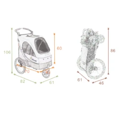 PETSTRO Safari Medium Pet Stroller [Purple] -Wahl Pet Care Shop PS 702GX PR