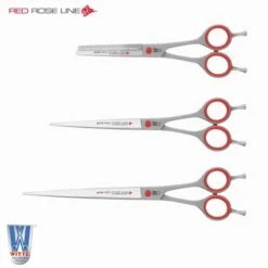 Roseline Scissors Double Rest Red Straight 8" -Wahl Pet Care Shop R 82780 1