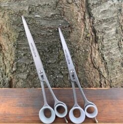 Roseline Scissors 7.5" Curved [82076] + 8.5" Straight [82085] + Red Wrapping Pouch [RM5] -Wahl Pet Care Shop R Set20 6