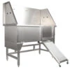 Shernbao Ultra Strong Stainless Steel Bath With Ramp -Wahl Pet Care Shop S BTS130N