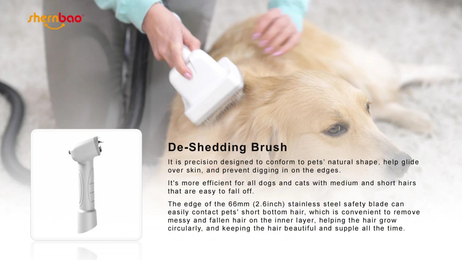 Shernbao Self-Cleaning Pet Brush Kit For Vacuum Cleaners 11 Shernbao Self-Cleaning Pet Brush Kit For Vacuum Cleaners - Image 9