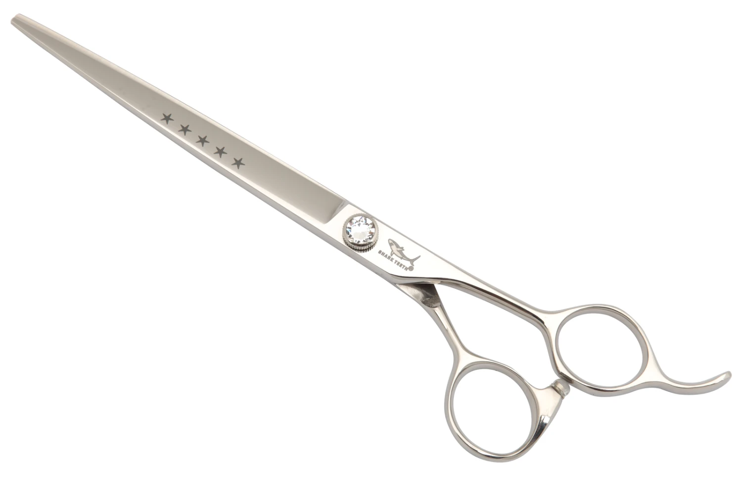 Shark Teeth 5 Star 7.5" Straight Scissors 3 Shark Teeth 5 Star 7.5" Straight Scissors