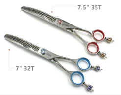 Silver Line Shear Magic Curved Blender 7.5", 35T -Wahl Pet Care Shop SL MDC7535 1