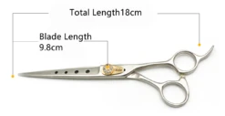 Silver Line Shear Straight 7" -Wahl Pet Care Shop SL S700