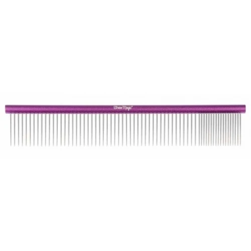 Shear Magic Aluminium Comb 250mm Round Handle, Medium Teeth 3 Shear Magic Aluminium Comb 250mm Round Handle, Medium Teeth