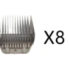 Complete Set Of 8 Shear Magic Wide Comb Attachment