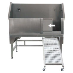 Aeolus Stainless Steel Bath Tub With Ramp (Sliding Door)