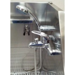 Aeolus Stainless Steel Electric Lifting Bath Tub (Sliding Door) With S/S Base -Wahl Pet Care Shop T BTS131E SS 5