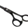 Swan Facial Scissors Round Tip 5" [Black]