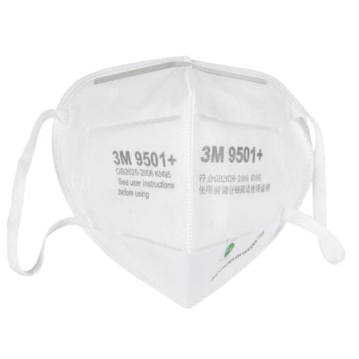 3M 9501+ Particulate Respirator N95 Face Mask Without Valve 3 3M 9501+ Particulate Respirator N95 Face Mask Without Valve